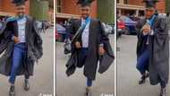 Energetic gent brings out skilled dance moves at UKZN graduation, leaves peeps amazed: "You practised neh?"