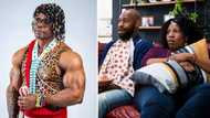 Pictures of buff man dressed in traditional healer attire has Mzansi dropping jokes: “Thokoza Ma-Steroids"