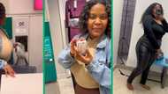 Woman donates clothes at H&M in exchange for gift vouchers, helpful video trends