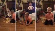 Video of adorable white family playing games and teasing little boy in SeSotho leaves SA laughing out loud