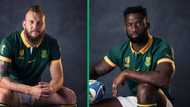 RWC: Siya Kolisi and RG Snyman show off matching Webb Ellis Cup tattoos to celebrate Springboks' win