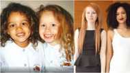 Lucy and Maria: Meet the pretty twin sisters with rare black and white skin colours in video