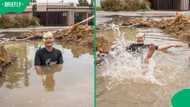 “You make ANC look bad": Helen Zille pothole snorkel stunt forces City of Johannesburg into action