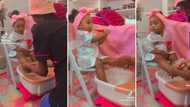 TikTok video of little girl's spa treatment gives SA rich aunty vibes: "Look how she’s holding the glass"
