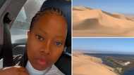 Excited woman announces engagement, shares pictures of the memorable moment taken in the desert