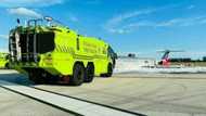 Passenger jet catches fire while landing at Miami airport