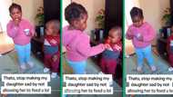 Toddler sister tries to feed brother yoghurt in adorable TikTok video, leaves Mzansi in their feels