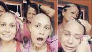 Woman Shaves Hair in Solidarity with Daughter Battling Cancer