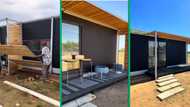 South African man converts shipping container into stylish apartment in viral video, Mzansi inspired