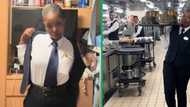 Woman from South Africa films duties working on cruise ship in TikTok video, SA amazed by hard labour