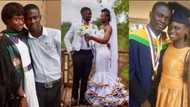Odo Nsor: Man marries schoolmate; story of their beautiful love life told in photos