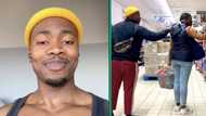 Johannesburg man uses feather to prank customers at Pick n Pay in TikTok video with 2.4 million views