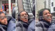 Woman catches ride on Uber Eats delivery bike in Cape Town in hilarious video, Mzansi amused by the stunt