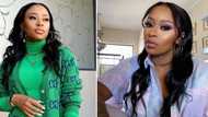 DJ Zinhle called out by netizens for "bad attitude" and not supporting local brands: "She has mean girl energy"