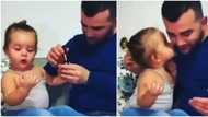 Viral video shows dad painting daughter's nails, her reaction is adorable