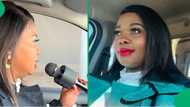 "Move out of the way": Woman uses a karaoke mic to check Isuzu driver, pronunciation amuses internet