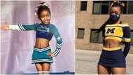 Lady inspires with before and after snaps of cheerleading journey