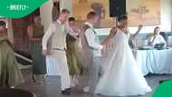 Groom's offbeat dance moves at SA wedding in TikTok video cracks up Mzansi