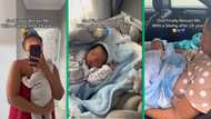 Only child no more: Mzansi woman's heartwarming TikTok celebrates arrival of baby brother at 24