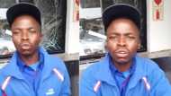 Petrol attendant's isiZulu slang leaves SA confused as he tries to explain wrecked Engen in Twitter video