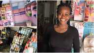 Plan B: Psychology graduate shows off her beauty store business with pride