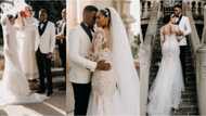 "Married my high school sweetheart": Lady drops beautiful wedding photos