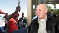 Political group celebrates the death of former president FW De Klerk in the streets of Khayelitsha