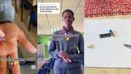 TikTok video of student with miniature stationery garners over 2M views, Mzansi amused by running joke with teacher