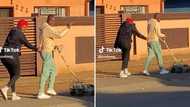 Video of kasi couple pushing wire car in street serves relationship goals