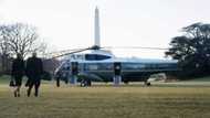 Donald Trump leaves White House for last time as US President