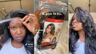 Pretoria baddie on a budget spends R400 on synthetic wig, Mzansi thinks she ate in hilarious TikTok tutorial