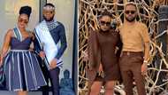 Couple goals: Stylish pair wows Mzansi with photos of matching outfits in honour of friends' themed events