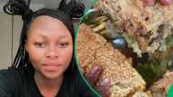 "You will not finish all that fatty food": Mzansi lady brave enough to chow human-sized burger