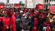 EFF supporters camp outside Luthuli House, demanding end to loadshedding and Cyril Ramaphosa’s resignation