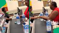 Mzansi shopper's playful antics with cashier go viral on TikTok, leaving SA in stitches