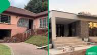"Work in progress, Philippians 4:13": Woman renovates big old pink house into a modern dream home
