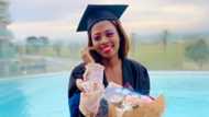 Beautiful PE graduate thanks God after bagging IT degree