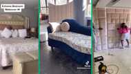 Video of extreme bedroom makeover wows Mzansi, SA raves about huge padded headboard