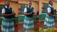Principal rocks high school uniform, welcomes Grade 8 pupils in style
