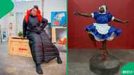 "This gave me goosebumps": Mary Sibande's sculpture of domestic worker Sophie goes viral