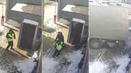 Man saves co-worker's life after driver loses control of huge truck, viral video has peeps in awe