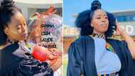 Brainy beauty goes from being village girl to attending international university