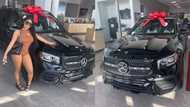 Young lady says she got herself new 2021 model of expensive Mercedes Benz GLA 450; Causes stir