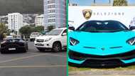 Video captures R10m Lamborghini Aventador SVJ almost rammed by Toyota Land Cruiser