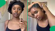 "Results may vary": Creative lady shares slick back hair hack with sunlight soap, SA amused