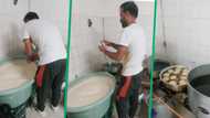 Man's perfectly shaped vetkoeks stun, TikTok video of cook's entrepreneurship impresses Mzansi: "So clean"