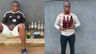 Mzansi man transforms bottles from dumpsites into beautiful home decor