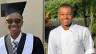 Young man chuffed as he graduates as chef from SA hospitality school, Mzansi impressed by dapper graduation outfit