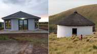 Mzansi debates over 3 photos of modest home that went viral on Twitter, some peeps think it is sangoma's hut