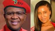 "The 2nd time": Duduzile Zuma shares edited pic of Fikile Mbalula wearing EFF red beret after epic fail